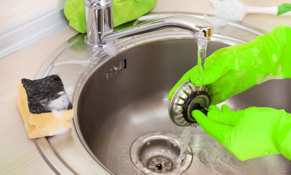Clean The P-Trap kitchen sink