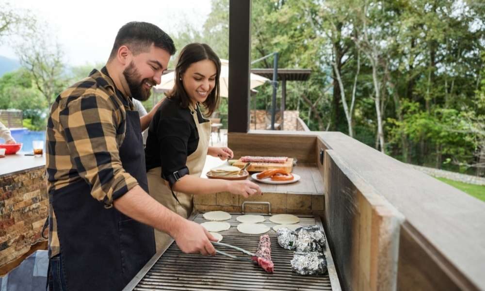 How To Build An Outdoor Kitchen With a Wood Frame