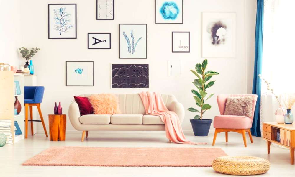 Eclectic Pink Bohemian Gallery Wall