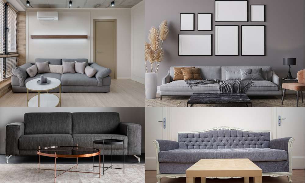 Different Types Of Gray Sofa