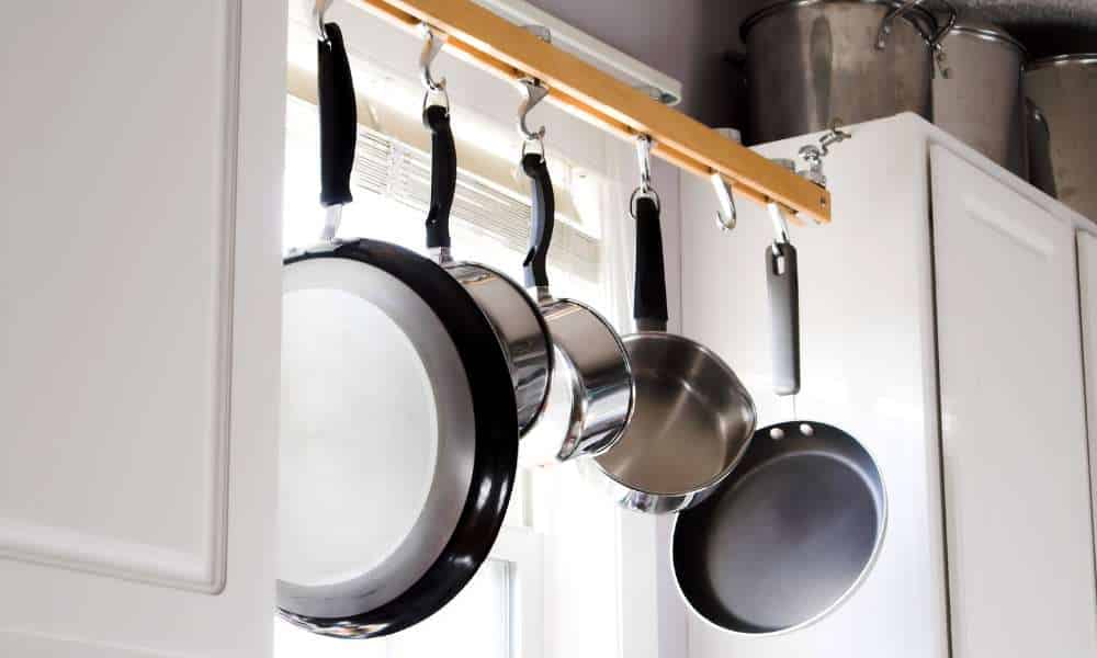 How to organize pots and pans in small cabinet